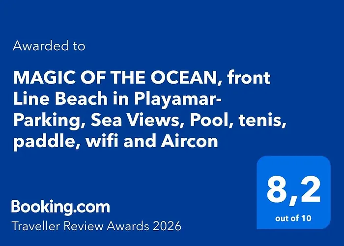 Magic Of The Ocean, Front Line In Playamar-parking, Sea Views, Pool, Tenis, Paddle, Wifi And Aircon * Torremolinos
